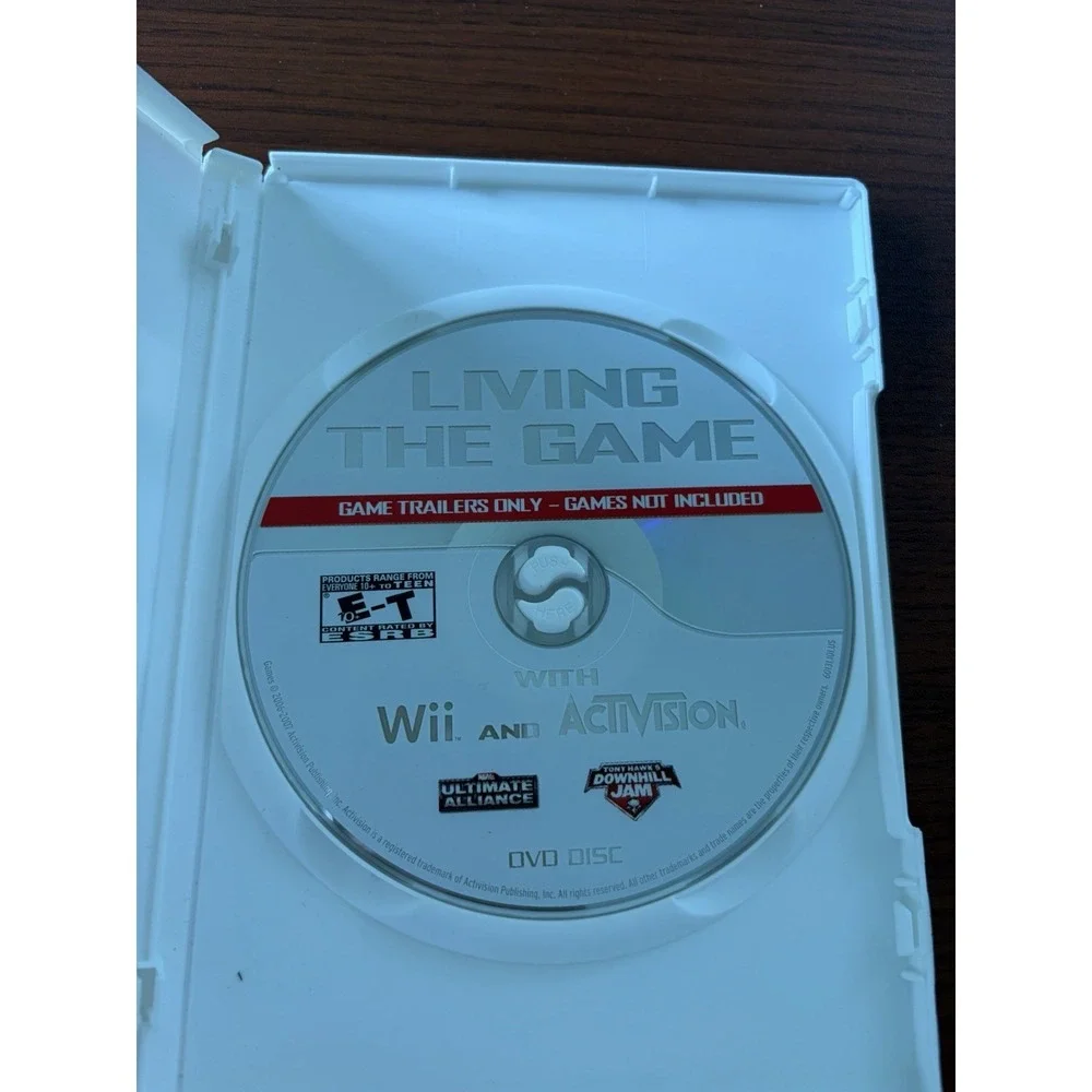 Living The Game with Nintendo Wii And Activision - DVD Video Disc Collectible